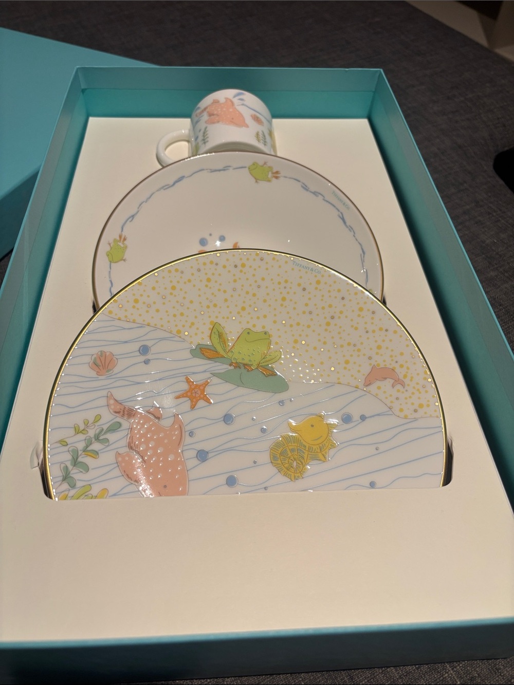 Tiffany & Co. Sea Animals Baby Dish Set - Bone China